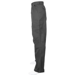 Mens Heritage Heavy Duty Trousers Charcoal Side